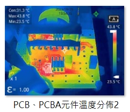 PCB、PCBA元件溫度分佈2