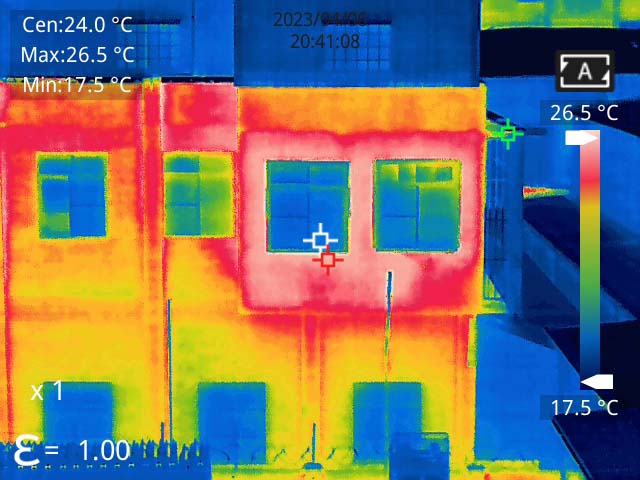 房屋外牆漏水點檢測1-紅外線